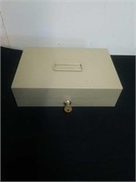 Lock box with two keys