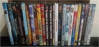 Group of DVDs