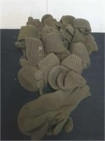 Military wool mittens