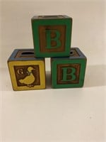 Wooden letter blocks