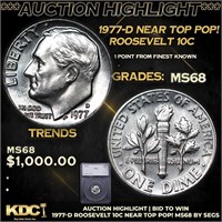 ***Auction Highlight*** 1977-d Roosevelt Dime Near