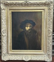 OIL ON CANVAS PAINTING IN THE REMBRANDT STYLE