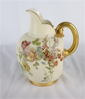 Royal Worcester Bone China Gilted Pitcher