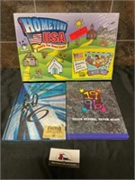 Atlantic, IA board game and yearbooks
