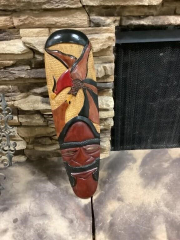 Wooden Native American mask