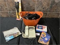 Power supply, tarp tape, first aid kit, misc