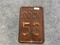 Dock 53 Sign