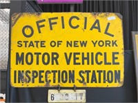 New York State Motor Vehicle Sign