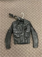 Harley Davidson size 32 leather jacket and belt