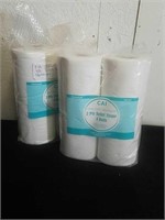 Two new packages of two ply four roll toilet