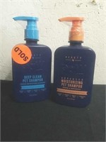 New 16 oz bottles of deep clean pet shampoo and