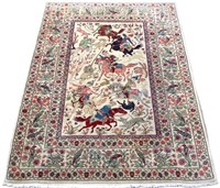 HAND KNOTTED PERSIAN ISFAHAN RUG