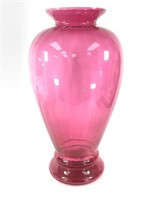 Monumental Cranberry Glass Urn