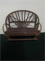 17.25x7x 14 in wooden/wicker type chair