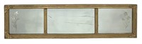 Gilt Wood & Etched Glass Overmantle Mirror