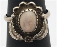 Silver Ring W Pearl
