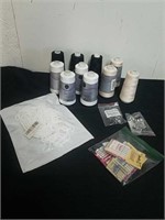 Sewing machine accessories and thread