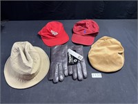 Vintage Mens Hats, NWT Leather Gloves, More