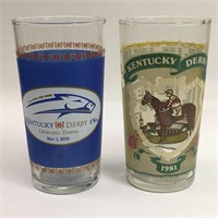 Two Kentucky Derby Glasses, 1981 & 2010