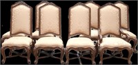 SET OF 8 DINING CHAIRS WITH HIGH BACKS