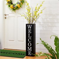 Glitzhome 30H Black WELCOME HOME Porch Sign