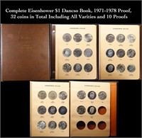 Complete Eisenhower $1 Dancso Book, 1971-1978 Proo