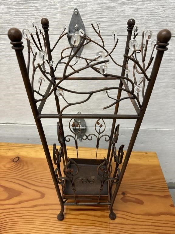 Really ornate functional umbrella or plant stand