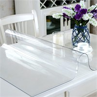 Clear Table Cover Protector  2mm  80x44 Inches