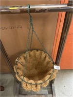 Set of 4 Coco Moss fiber lined hanging planters