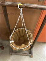 Set of 3 Coco Moss fiber lined hanging planters