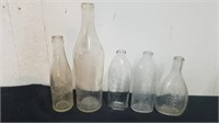 Five vintage bottles