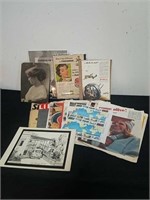 Loose pages from vintage magazines, some vintage