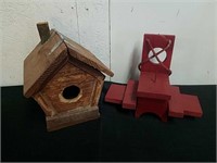 8 x 8 X 8.25 inch bird house and squirrel feeder