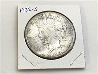1922-S SILVER Peace Dollar
