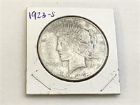 1923-S SILVER Peace Dollar