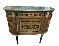 LOUIS XVI STYLE MARBLE TOP COMMODE