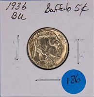 1936 5 Cent Buffalo Coin
