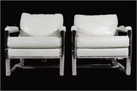 MITCHELL GOLD PAIR OF CLUB CHAIRS