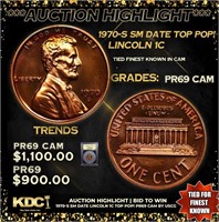 Proof ***Auction Highlight*** 1970-s Sm Date Linco