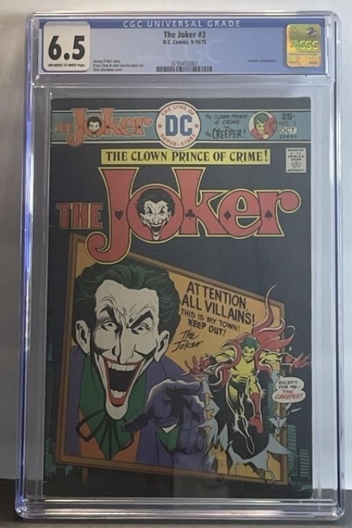 The Joker #3 1975 CGC 6.5 Comic