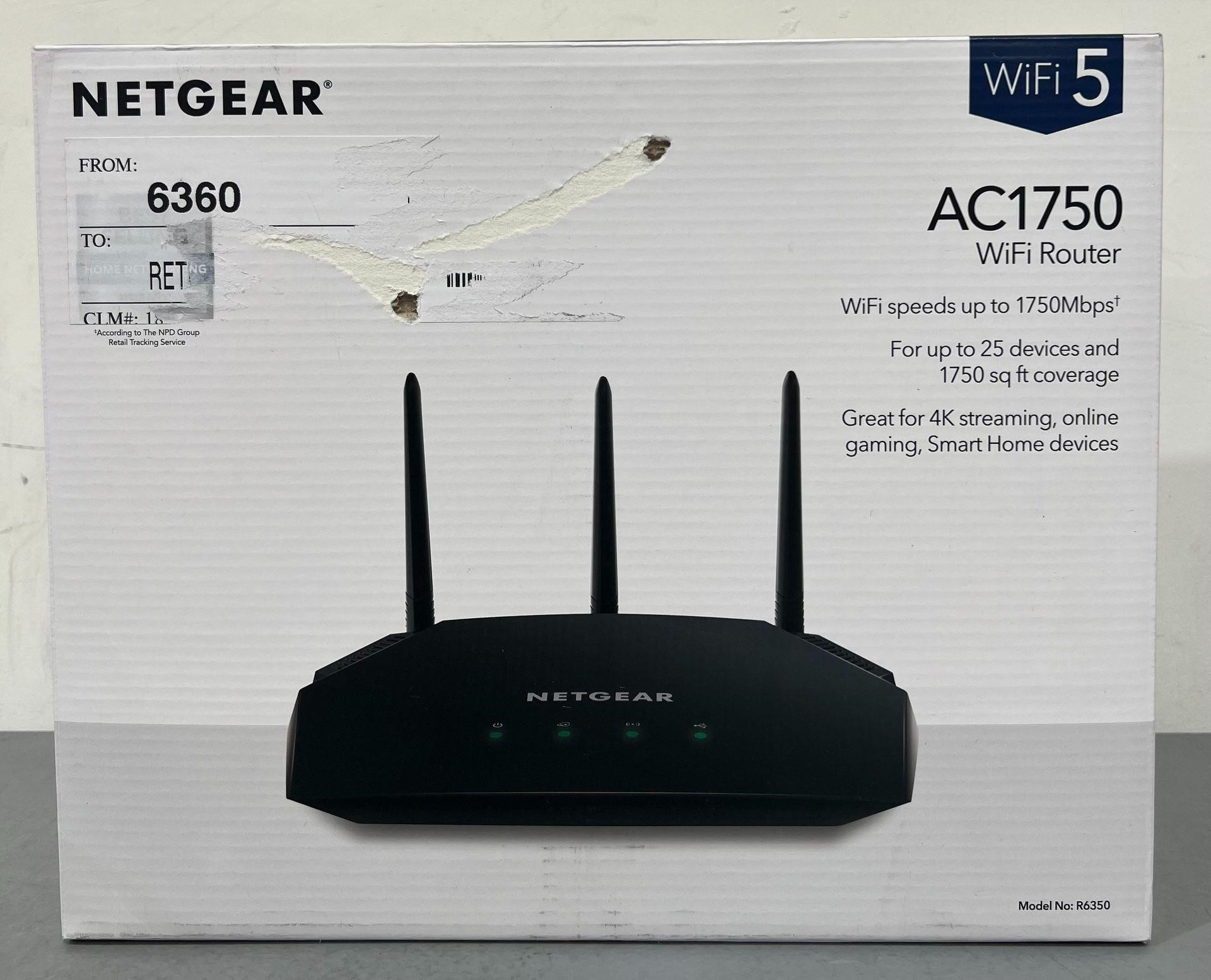 NETGEAR - AC1750 WiFi Router, 1.75Gbps (R6350
