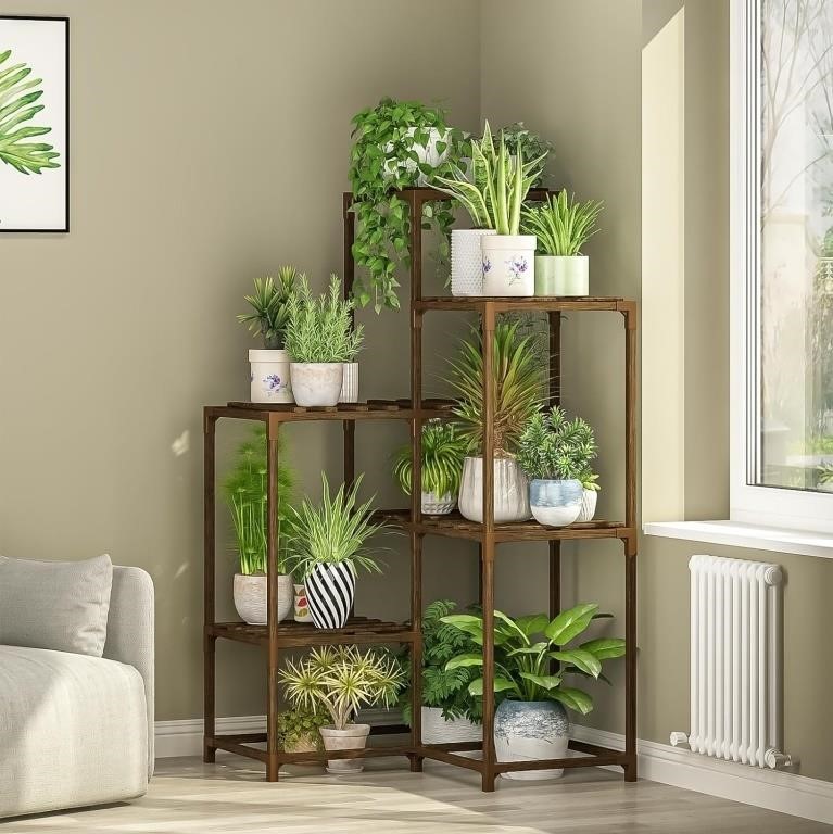 Bamworld Plant Stand Indoor Plant Shelf