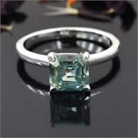 APPR $2300 Moissanite Ring 2.75 Ct 925 Silver