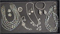 (10 pc) Rhinestone & Clear Bead Costume Jewelry