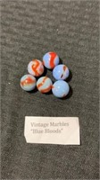 Vintage Marbles “Blue Bloods”