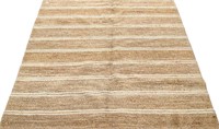JUTE RUG WITH WHITE STRIPES