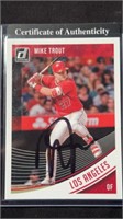 2018 Panini DonRuss Mike Trout Los Angeles Angels