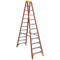 Werner 12 ft. Fiberglass Twin Step Ladder