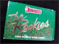 One box 1990 puzzle and card Donruss the rookies