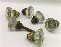 Group Of Door Knobs With Glass Handles